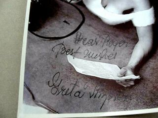 Rare Greta Thyssen signed autographed 5x7 photo w/COA - Shadows - 3 Blondes 2