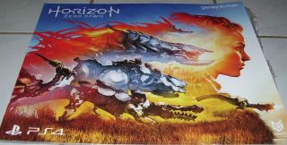 Horizon Zero Dawn GameStop Exclusive Poster Rare ps4 2 sided 2