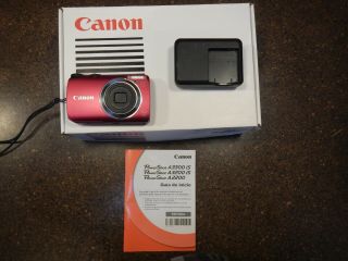 Canon Powershot A3300 Is 16.  0mp Digital Camera - Red Rarely