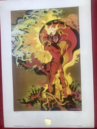Mephisto Print Craig Russell Art Signed And Numbered Vintage Rare Marvel Comics