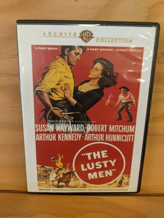 The Lusty Men Dvd Nicholas Ray Rare Warner Archive Oop Susan Hayward Mitchum