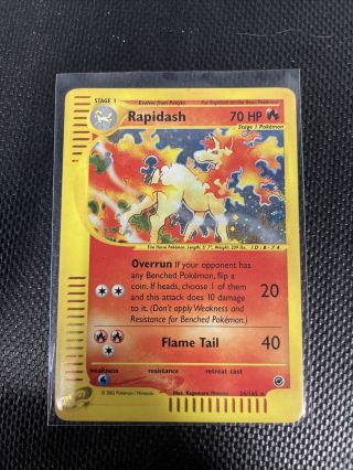 Rapidash Holo 26/165 Expedition Pokemon Card Nm