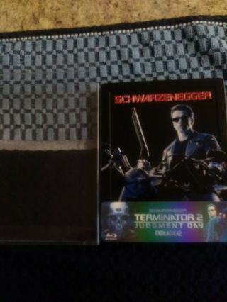Terminator 2 Judgment Day Blu - Ray Steelbook Novamedia 1/4 Slip Ed 372/400 Rare