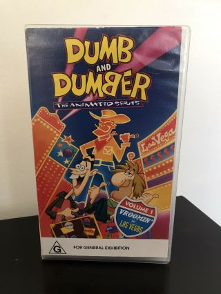 Dumb And Dumber: The Animated Series Vroomin’ To Las Vegas Rare Vhs Video Tape