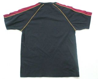 Brisbane Lions Mens Size S Rare Vintage Official AFL Black Raglan T Shirt Logo 3