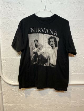 Vintage Style Nirvana Band T Shirt Size Mens Xl? Rare Grunge Black