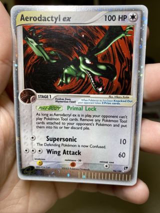 Aerodactyl Ex 94/100 Sandstorm Pokemon Card Pl