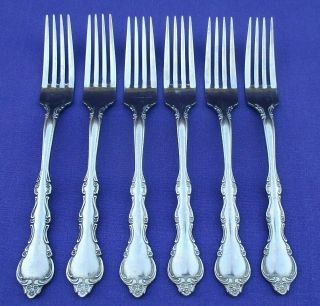 Rare International Lyon Stainless 18/8 Allure Flatware 6 Dinner Forks