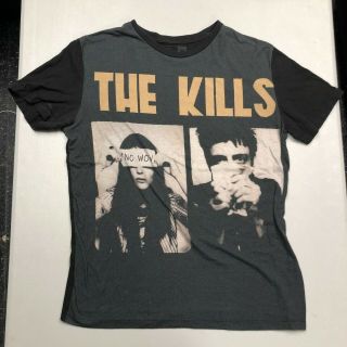 The Kills No Wow Album Logo Size Medium Black T Shirt Rare Band Tee Dead Weather
