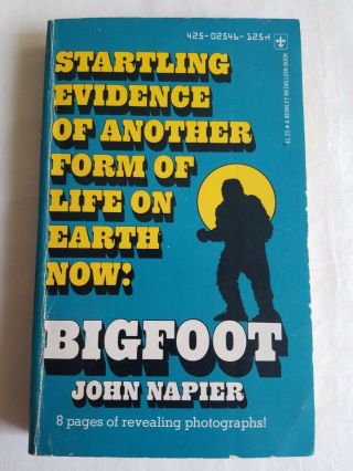 Bigfoot John Napier Paperback Pb Book Rare Berkley Medallion Edition 1974 Photos