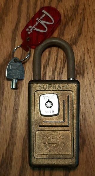 Padlock Vintage Supra - C Series 2 Lock Bo Real Estate Realtor Lock Rare Old 19?