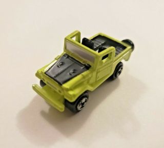 Micro Machines Toyota Land Cruiser Fj - 40 Lime Yellow / Black Rare