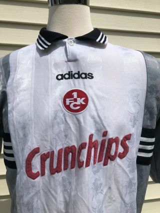 Rare Vintage Adidas 1fck Kaiserslautern Xl Football Soccer Jersey Crunchips