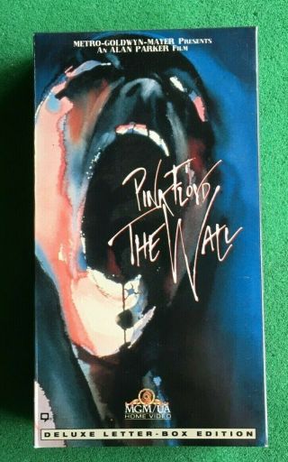 Pink Floyd The Wall Vhs - 1982 Deluxe Letter - Box Edition - Rare Oop