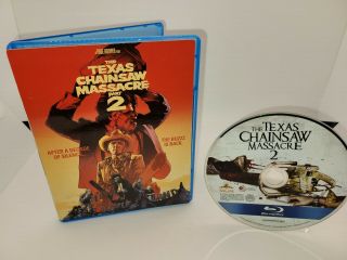 The Texas Chainsaw Massacre 2 (blu - Ray Disc,  2012) W/ Rare Faceplate
