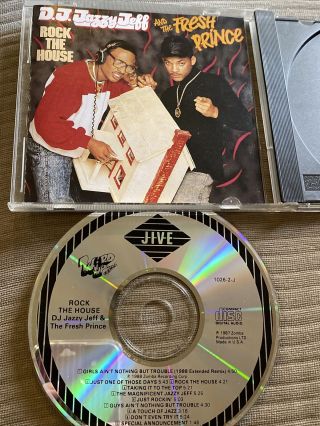 Rock The House Dj Jazzy Jeff & The Fresh Prince Cd Rare Rap Hip Hop Philly Vtg