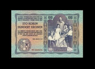 1914 Austria 100 Kronen Test Note Rare ( (gem Unc))