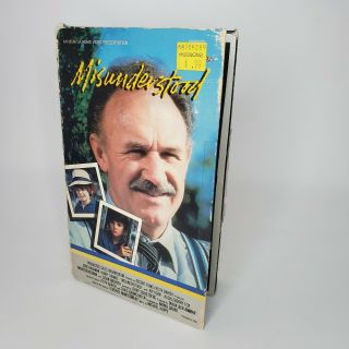Misunderstood (1985) Vhs Big Box Gene Hackman Rare Rental Display Large Case