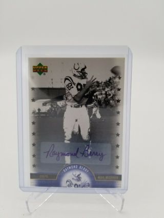 2005 Upper Deck Legends Raymond Berry Auto Autograph Card Ls - Ry Rare Psa Colts