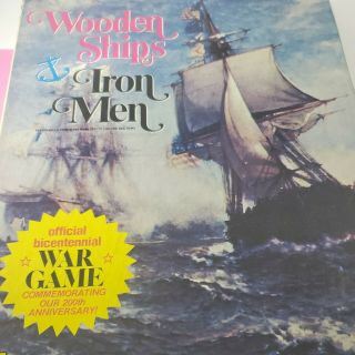 Wooden Ships And Iron Men - Avalon Hill 1975 Vintage War Game Rare Bicentennial Ah