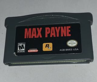 Max Payne Gba (nintendo Game Boy Advance,  2003) Rare & Great