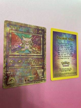 Pokemon Card Ancient Mew Holo Rare Movie Promo Nm With Details Card