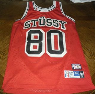 Stussy International 1980 Tribe Jersey - Adult Large - Vintage - Gc - Rare