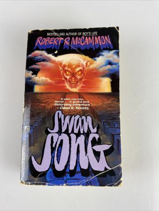 Swan Song By Robert R.  Mccammon Very Rare Paperback Horror (pocket Books) A3