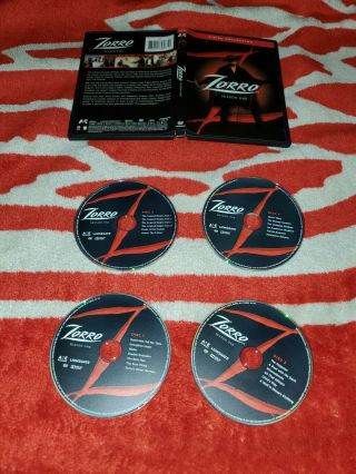 Zorro: Season 1 (4 - Dvd Set) - Duncan Regehr,  James Victor Very Rare Oop