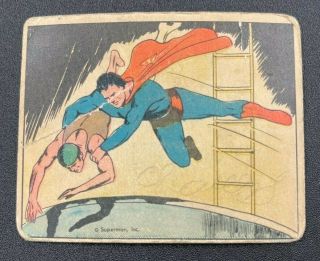 1940 Rare Vintage Superman Card Gum Inc.  Death Dive 29 Set Break