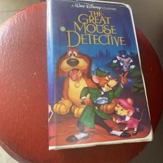 The Adventures Of The Great Mouse Detective (vhs,  1992) Black Diamond Rare