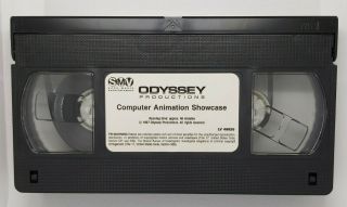 Computer Animation Showcase VHS Rare OOP Pixar Shorts 3