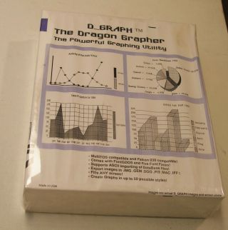 Very Rare D_graph By Dragonware For The Atari St -