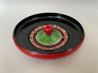 Vintage Spin - Er - Ette Tin Litho Toy Roulette Wheel By Louis Marx Casino Game Rare