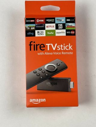 Amazon Fire Tv Stick (2nd Gen) Media Streamer Alexa Voice Remote Rarely