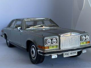 Burago 1:18 V Rare Silver Classic Car Model Rolls Royce Vintage Motor Diecast