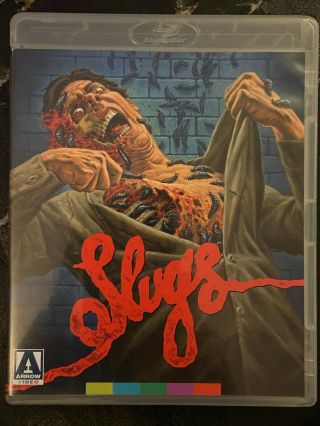 Slugs Blu Ray Arrow Video 1988 Rare Horror Cult 2016 Juan Piquer Simon Insert