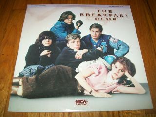 The Breakfast Club Laserdisc Ld Very Rare Great 