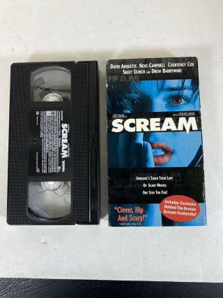 Scream (vhs,  1997) Neve Campbell Rare Cover Aa7