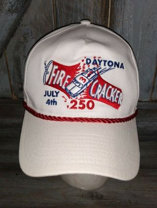 Vintage Daytona Fire Cracker 250 July 4th Unique Rare Hat
