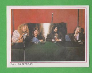 1987 Swedish Williams Pop Stars 30 Led Zeppelin Rare