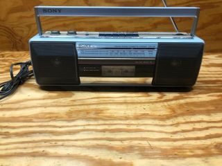 Vintage 90s Sony Am/fm Stereo Cassette - Corder Cfs - 210 Sound Rider Blue,  Rare