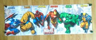 Marvel - Door Size Poster 9512 / Exc. ,  Cond.  / Usa - 21 X 62 " Rare