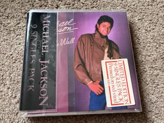 Limited Edition Michael Jackson 9 Red Vinyl Singles Pack 7” - Very Rare