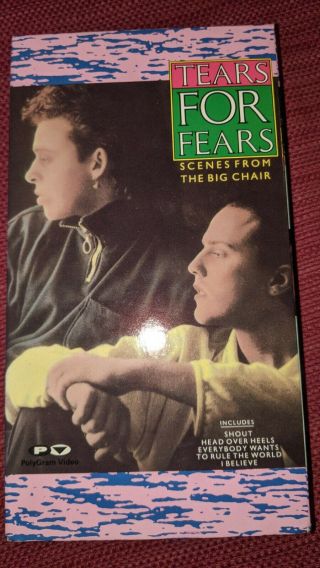 Tears For Fears ‎– Scenes From The Big Chair (1985) Rca Vhs Ntsc Rare 80s Music