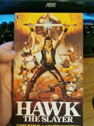 Hawk The Slayer Terry Marcel Harry Robertson Rare Film Tie In Paperback