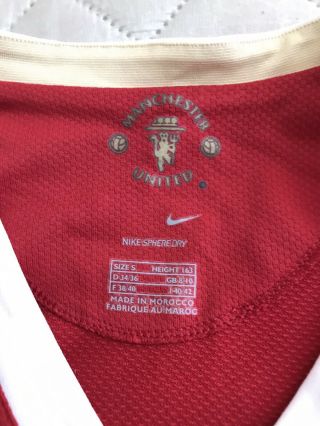 RARE Womens 2006 - 2007 Manchester United Shirt Jersey S Small Nike EPL MAN UTD 3