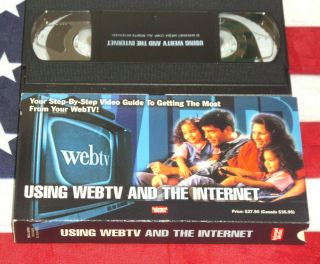 Webtv And The Internet Vhs Demo Sales Step - By - Step Video Web Tv Tape Promo Rare