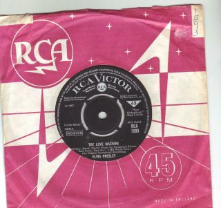 Elvis Presley The Love Machine 1967 Classic 45 In Sleeve Rare