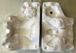 Vintage Gare Ceramic Mold Slip Casting Cast Rare 1994 Lotus Fairy 2757